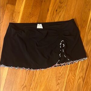 Profile by Gottex Swimsuit Bottom Black with Colorful Trim Size 16